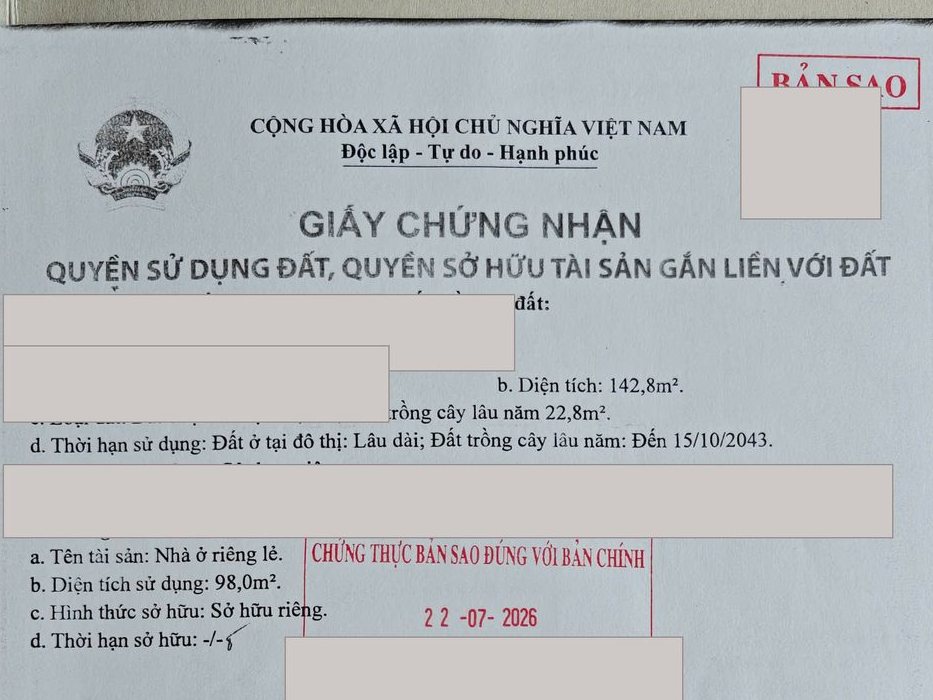 Bản sao chứng thực — Bản sao Giấy chứng nhận có dấu “Chứng thực bản sao đúng với bản chính” — thủ tục chúng tôi làm thay khách.